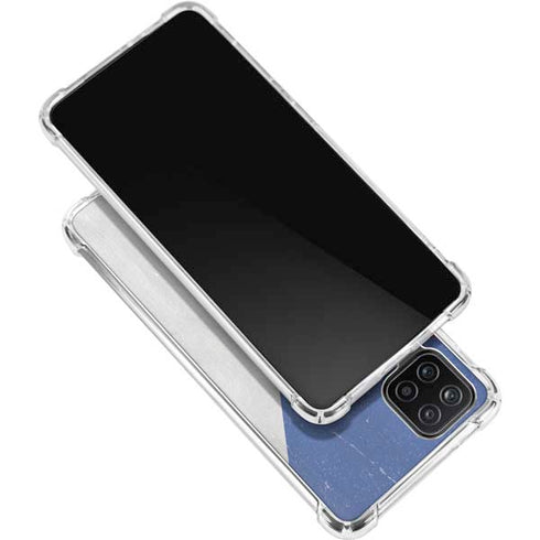 Czech Republic Flag Distressed Galaxy A12 Clear Case
